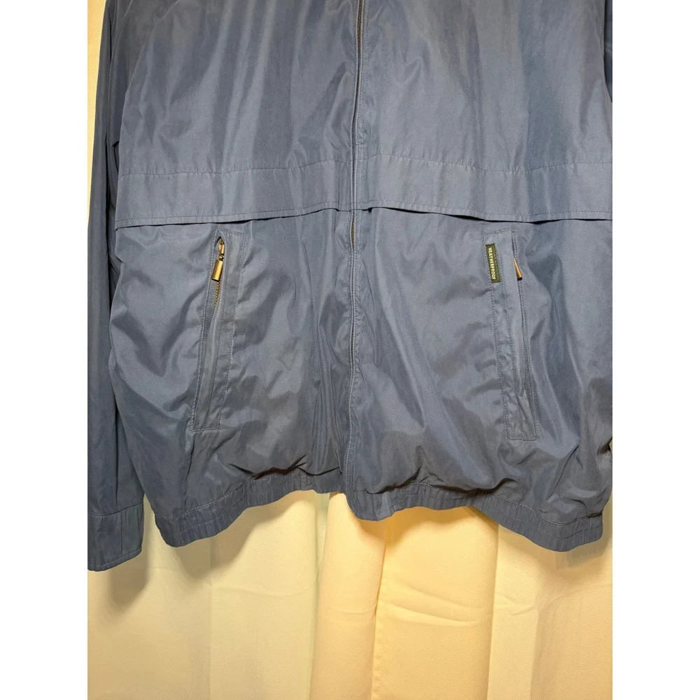Weatherproof Men's Blue Lightweight Full Zip Golf Jacket Casual Coat Large